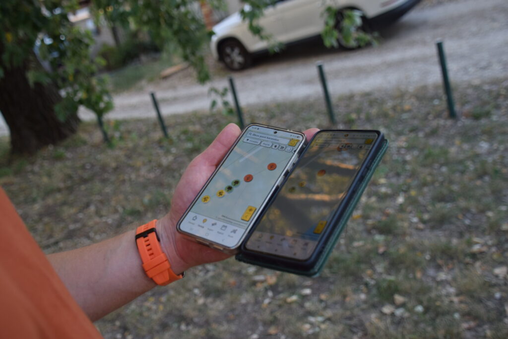 Applikációban rögzíttették a locsolás részleteit